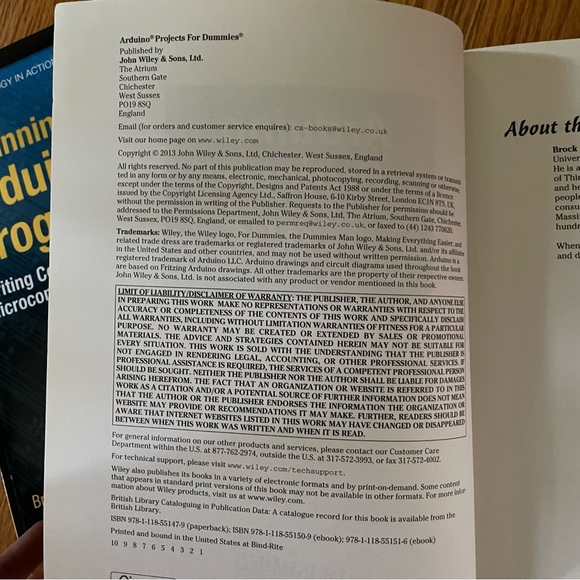 Arduino Books: Arduino Projects for Dummies, Beginning Arduino Programming, + - Picture 6 of 12